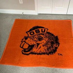 Vintage Oregon State University Stadium Blanket